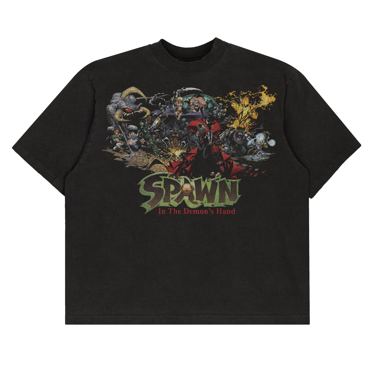 Spawn In The Demon's Hand F & B Print -  Tee